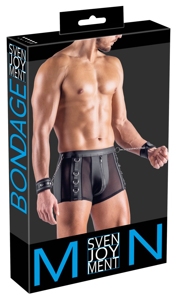 Fetish pants svenjoyment met cuffs verpakking