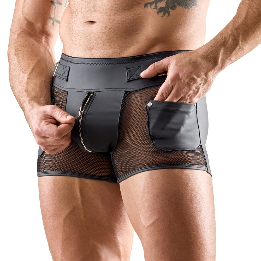 Wetlook Short met Mesh Inzetten - Svenjoyment - Afbeelding 3