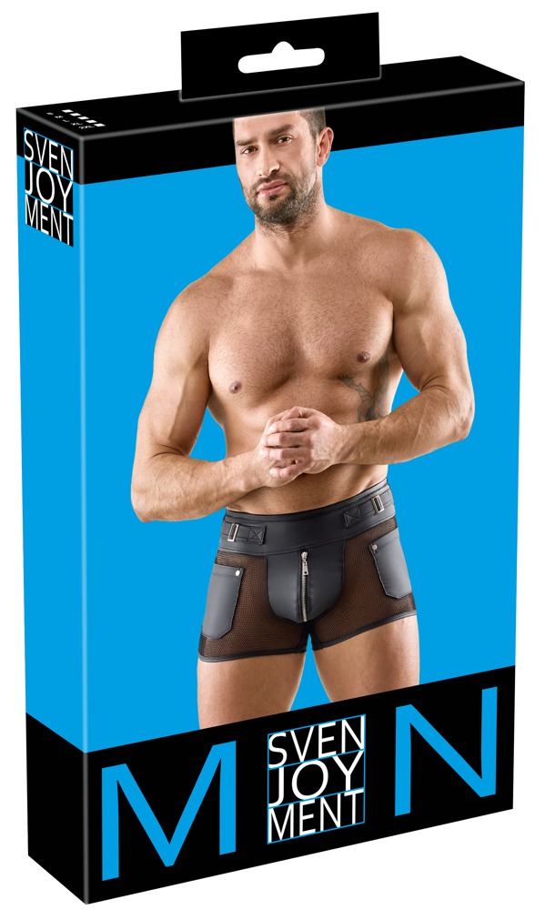 Wetlook Short met Mesh Inzetten - Svenjoyment - Afbeelding 4