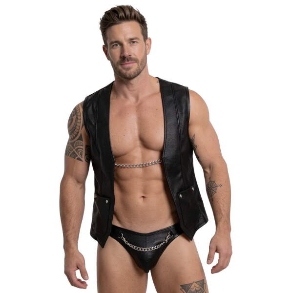 kunstleren gilet man