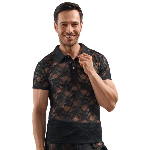 Kanten Poloshirt – Svenjoyment front met detail