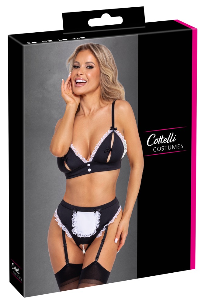 2-delige Lingerie Set French Maid - Cottelli Collection - Afbeelding 7