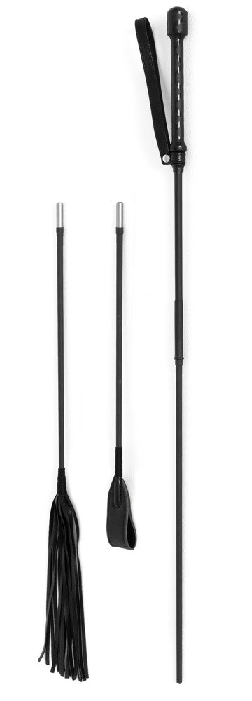 4-Delige Crop Set met Cane, Flogger en Crop – Bad Kitty BDSM Set - Afbeelding 2