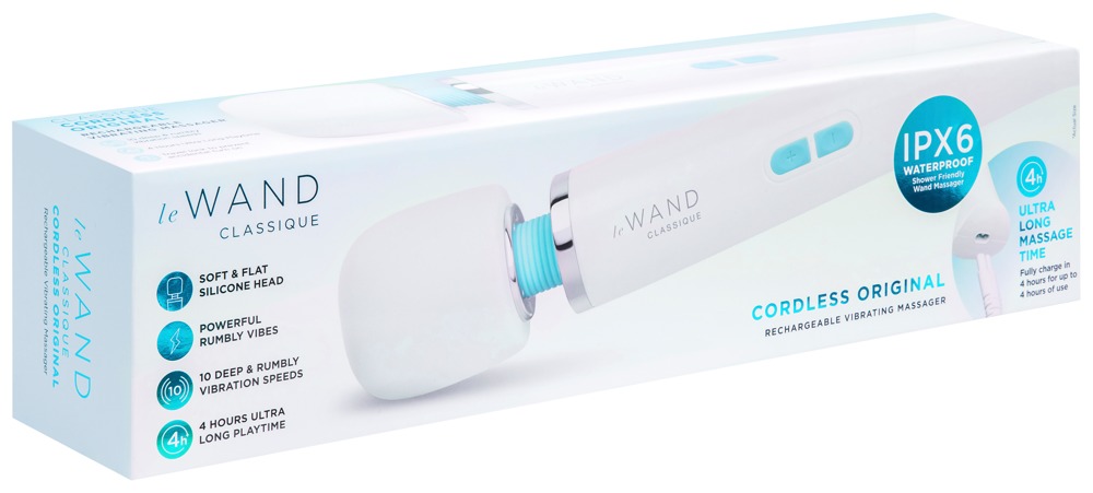 Le Wand Witte Vibrator Oplaadbaar met Super Krachtige Vibraties - Afbeelding 6