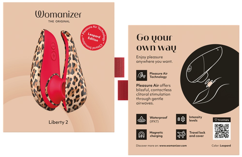 Luchtdruk Clitorisstimulator Liberty 2 Leopard Edition – Womanizer Box