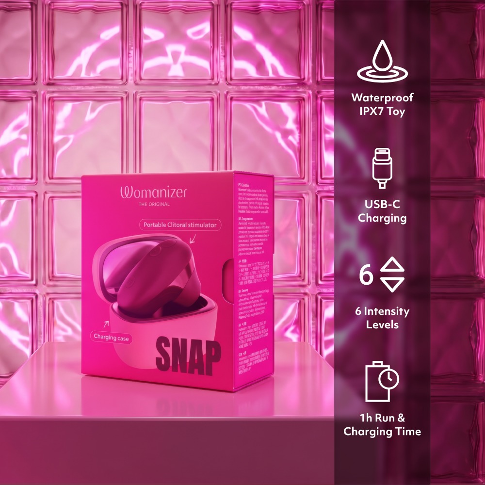 De Kleinste Mini Luchtdruk Clitoris Stimulator ter Wereld - Snap - Womanizer - Afbeelding 14