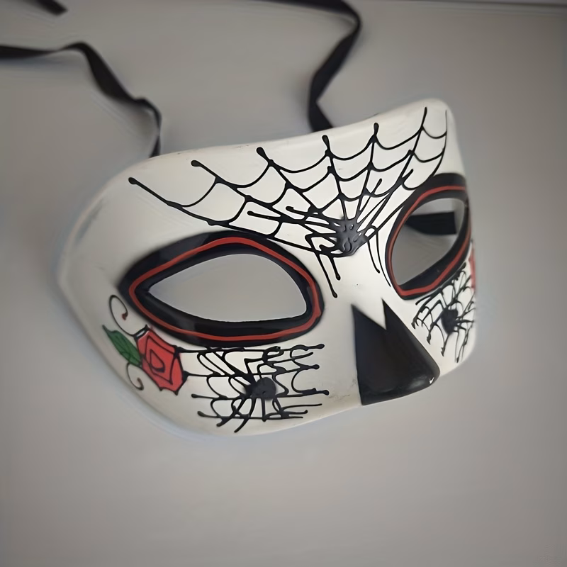 Masker met Rozen Dia de los Muertos - Cape Specialist - Afbeelding 3