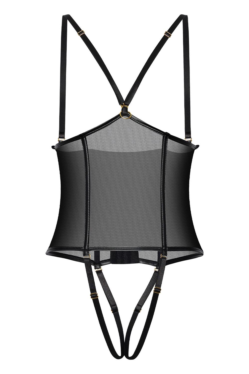 Cuplose Corset Body van Mesh - Guilty Pleasure - Afbeelding 7