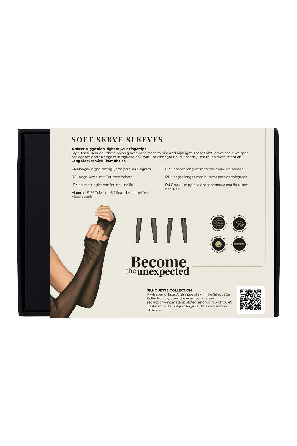 Vingeloze Handschoenen van Mesh met Wetlook Silhouette - Guilty Pleasue - Afbeelding 4