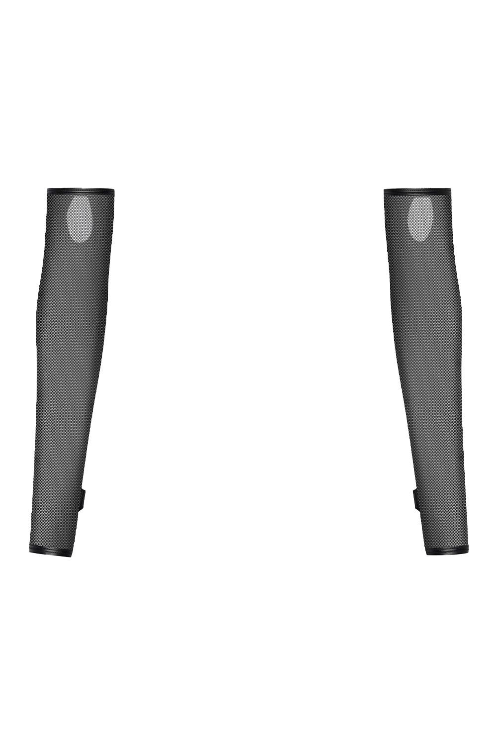 Vingeloze Handschoenen van Mesh met Wetlook Silhouette - Guilty Pleasue - Afbeelding 7