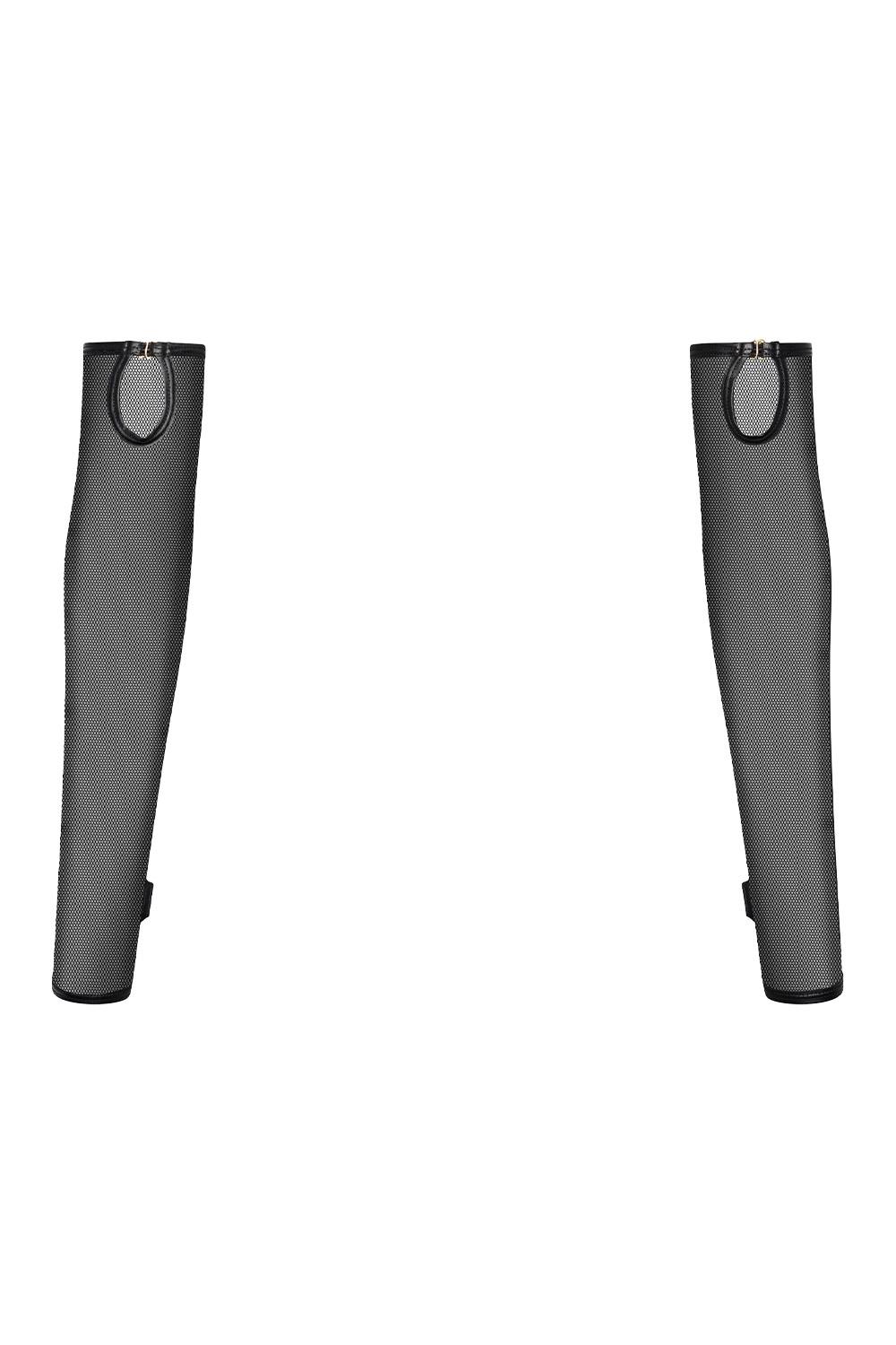 Vingeloze Handschoenen van Mesh met Wetlook Silhouette - Guilty Pleasue - Afbeelding 6