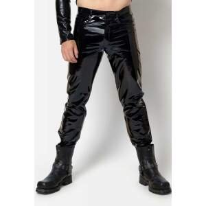 Zwarte Lak Broek Slim Fit Shawn van Patrice Catanzaro