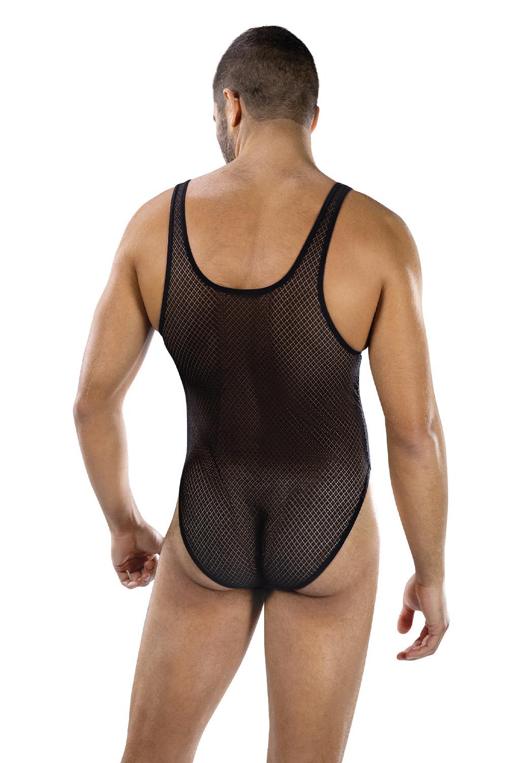 Mannen body van Rekbaar Mesh - Envy Menswear - Afbeelding 3