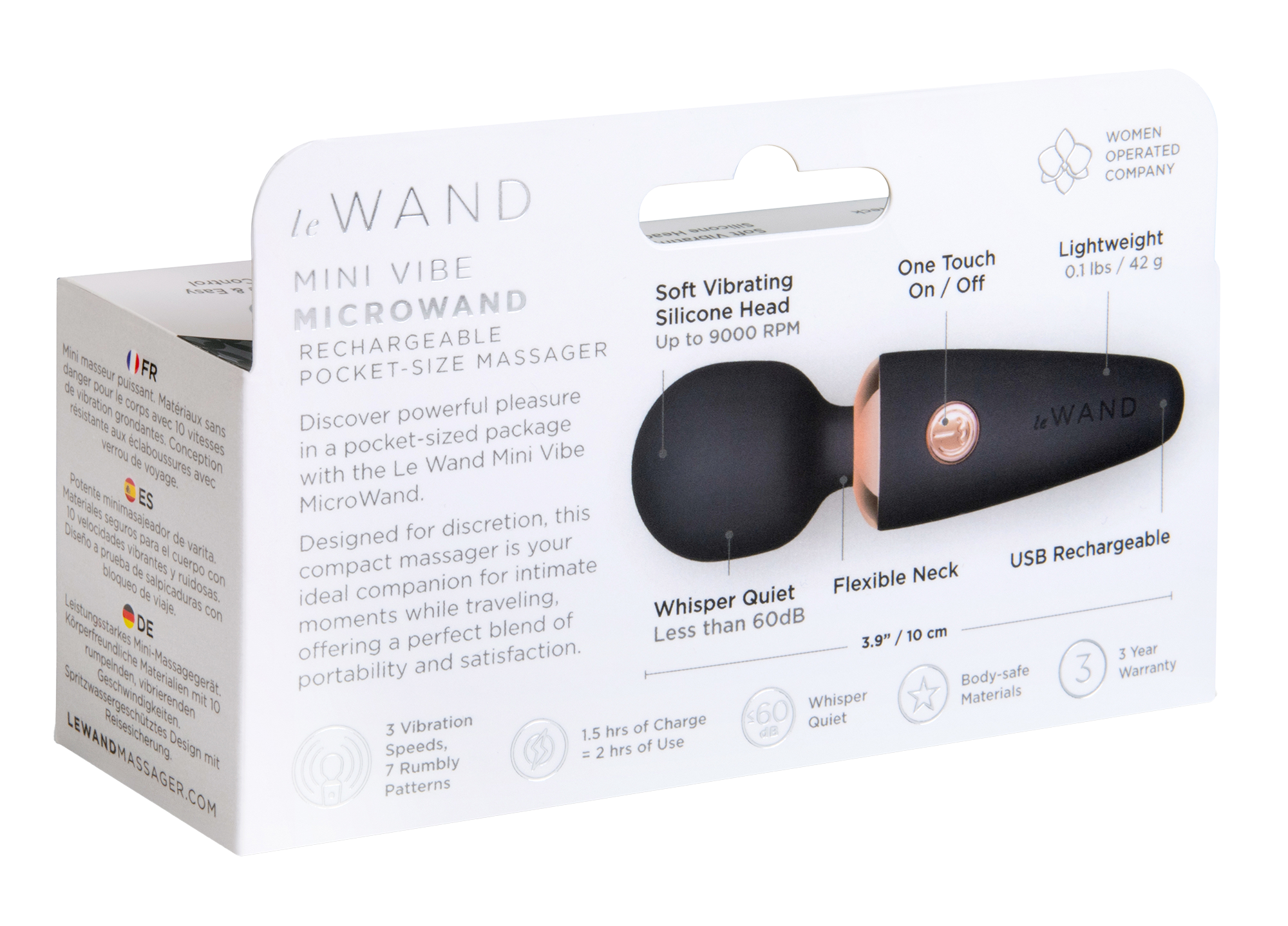 Le Wand Zwarte Mini Vibrator Oplaadbaar - Afbeelding 8