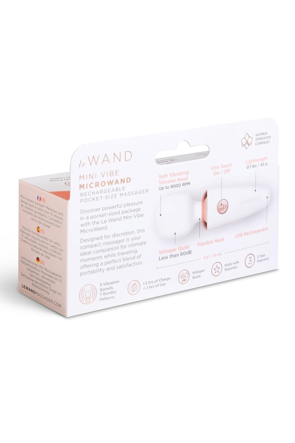 Le Wand Witte Mini Vibrator Oplaadbaar - Afbeelding 7