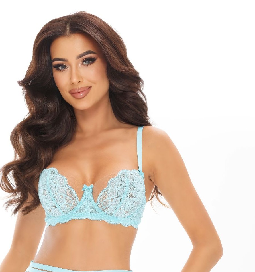 Verleidelijke Kanten BH in Turquoise - Axami