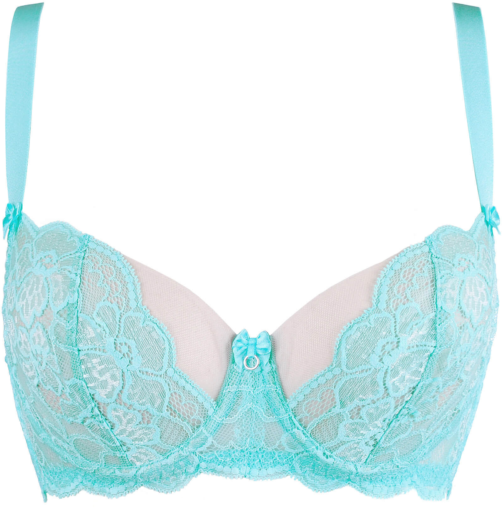 Verleidelijke Kanten BH in Turquoise - Axami - Afbeelding 6
