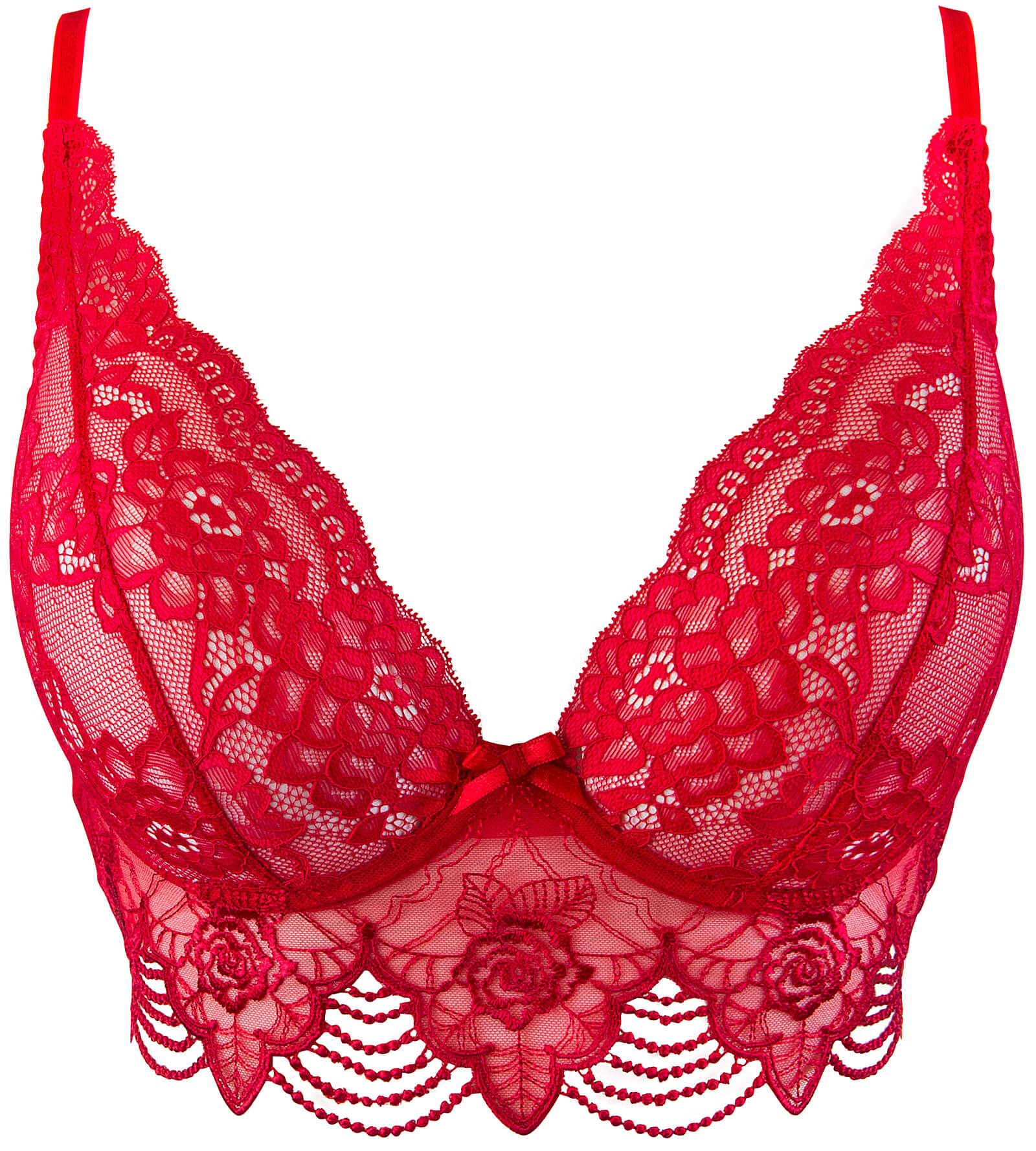 Party BH van Rood Kant - Mermaid Collectie - Axami - Afbeelding 5