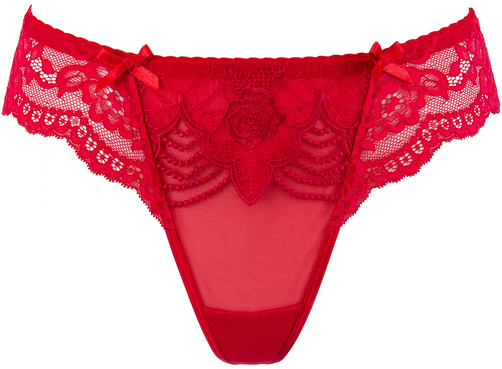 Party String van Rood Kant - Mermaid Collectie - Axami - Afbeelding 4