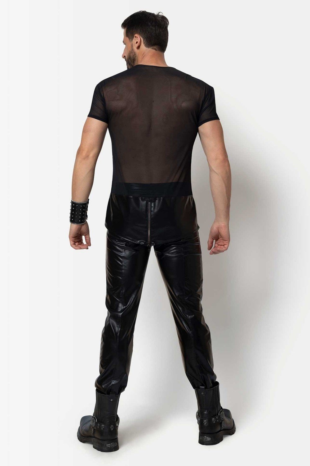 Wetlook Broek Joss - Slim Fit - Maison Catanzaro - Afbeelding 3
