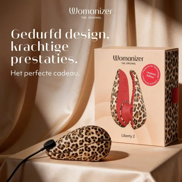 Luchtdruk Clitorisstimulator Liberty 2 Leopard Edition – Womanizer krachtig