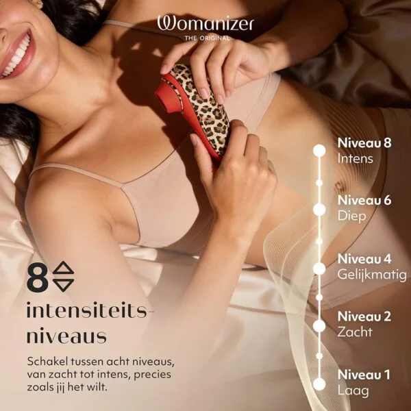 Luchtdruk Clitorisstimulator Liberty 2 Leopard Edition – Womanizer 8 niveaus